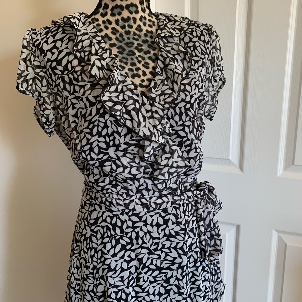 MSK Black and White Spring Dress.